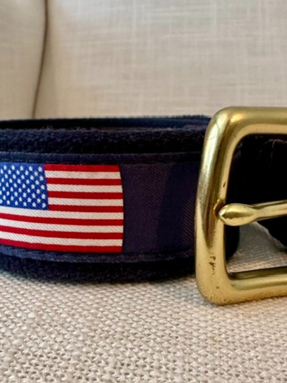 Vineyard Vines Men's Flag Canvas Club Belt